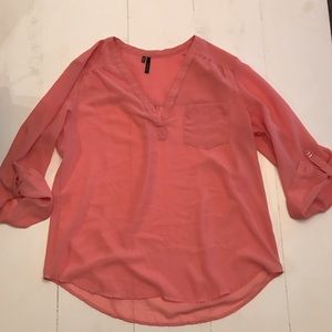 Pink/Blush XL Maurices Blouse